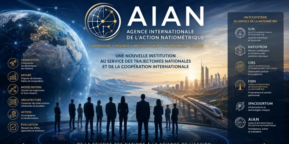 NAISSANCE DE L’AGENCE INTERNATIONALE DE L’ACTION NATIOMÉTRIQUE.