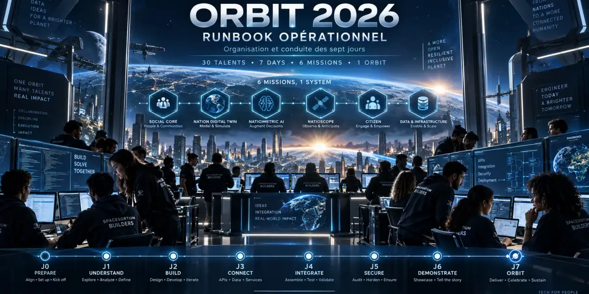 SAPCESORTIUM ORBIT HACKATHON. ORBIT 2026 — RUNBOOK OPÉRATIONNEL.